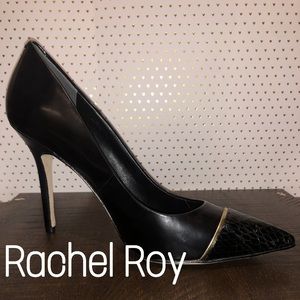 Rachel Roy 🐍🖤 Black w/ Black Snake Skin tip
